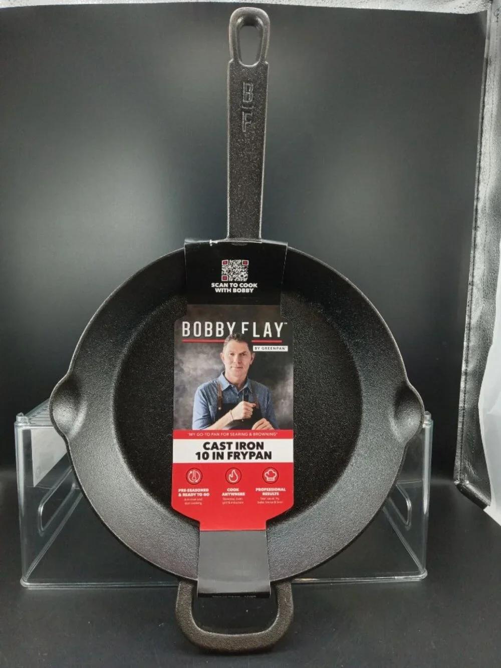 Bobby Flay 10-Inch Cast Iron Frypan By GreenPan